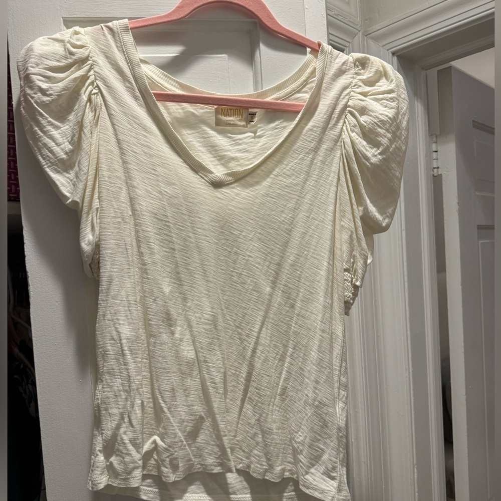 Nation Cream Puff Sleeve Top